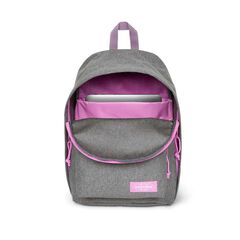 Motxilla PC Eastpak out Office grey/pink