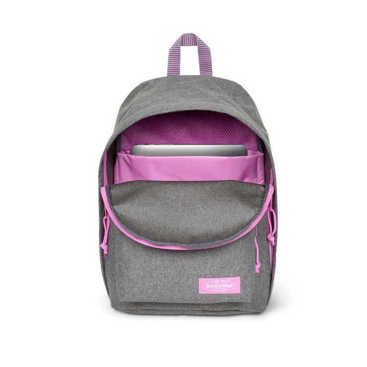 Mochila PC Eastpak out Office grey/pink