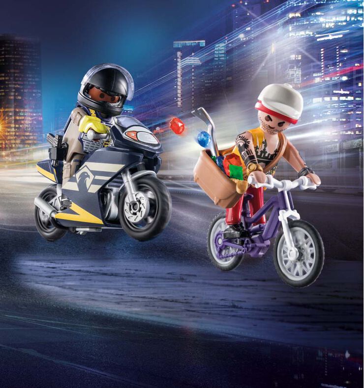 Playmobil City Action Spack Fuerzas Especiales y Ladrón 71255