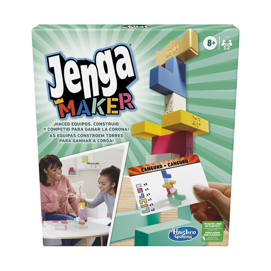 Hasbro jenga classic niños y sales adultos juego de habilidades motrices