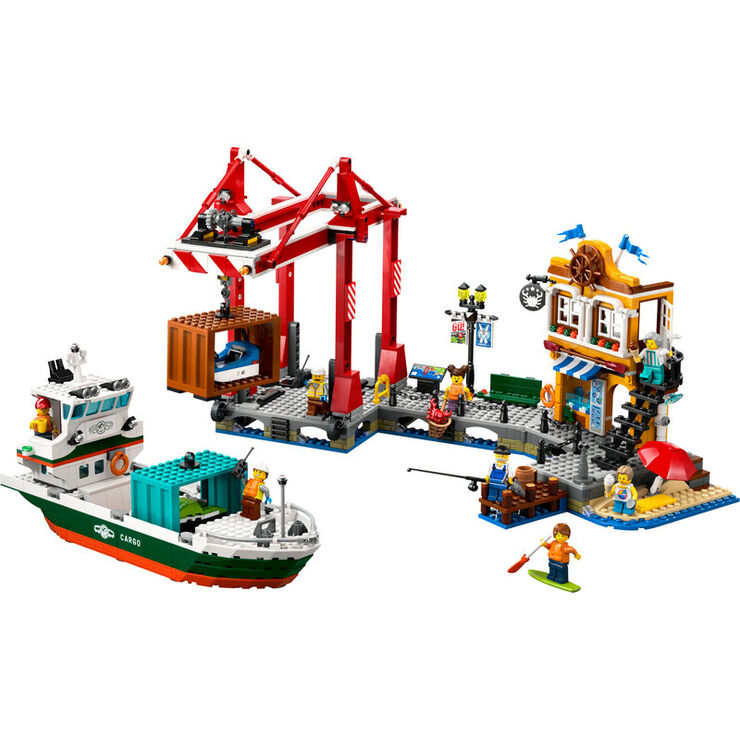 LEGO® City Puerto Marítimo con Buque de Mercancías 60422