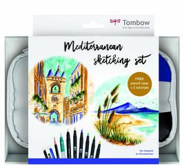 Set Tombow Mediterranean Sketching 10 piezas