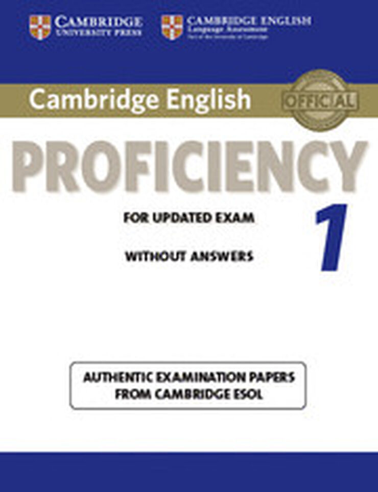 Cambridge English Proficiency 1 Student Book