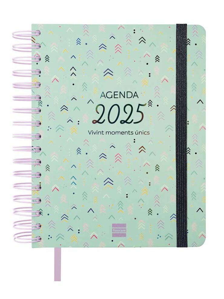 Agenda Finocam 16M Vitae 1/4 setm/vista cat 24-25 verd