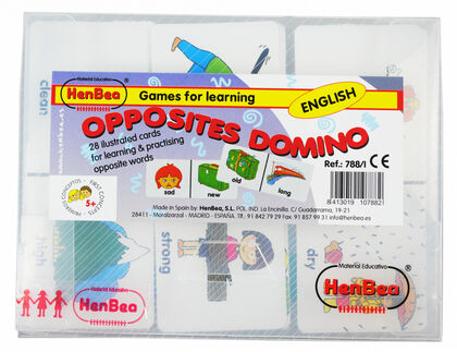 Juego Didactico Domino Contrarios Ingles Henbea Abacus Online