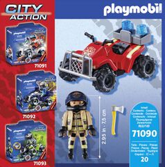 Playmobil City Action Bomberos Speed Quad 71090