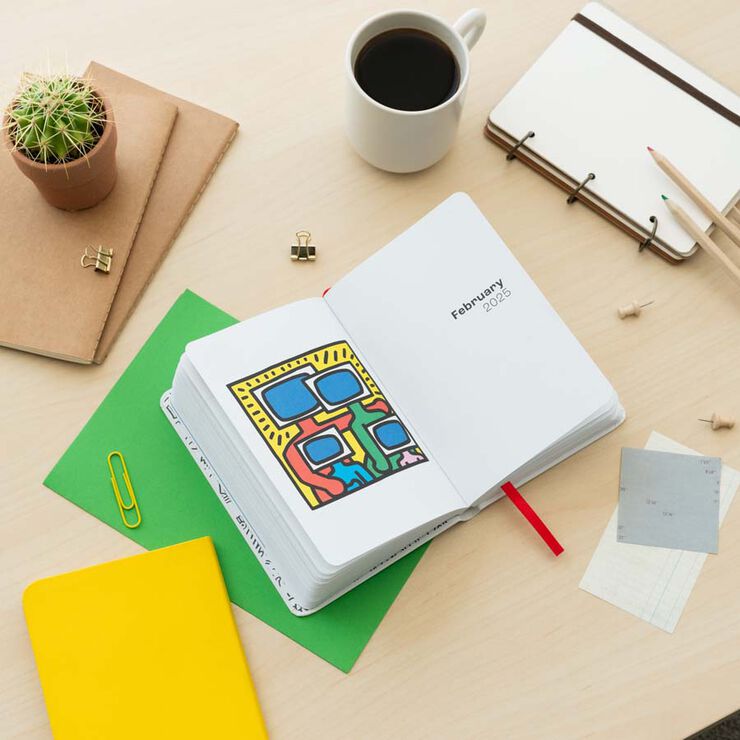 Agenda 17mesos pocket setm/vista mult 24-25 Keith Haring