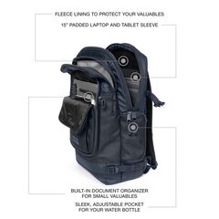 Motxilla PC Eastpak Tecum L Cnnct marine