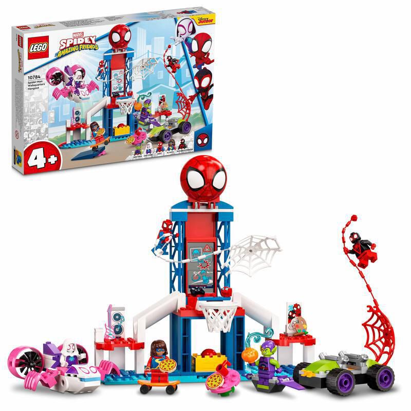 LEGO S per H roes Spider man Cuartel General Ar cnido 10784