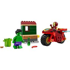 LEGO® Super Herois Iron Man amb Moto i Hulk 76287