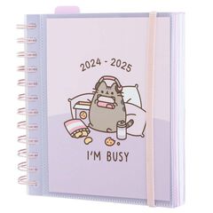 Agenda 11meses día/pág M mult 24-25 Pusheen