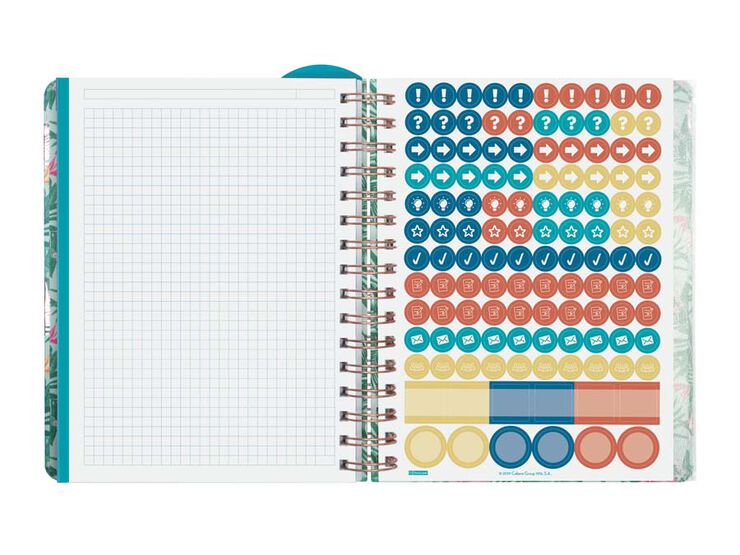 Agenda Finocam Magistral Design 1/4 setm/vista cas 24-25 Tropic