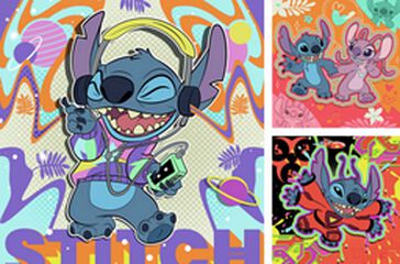 Puzle 3 X 49 piezas Disney Stitch