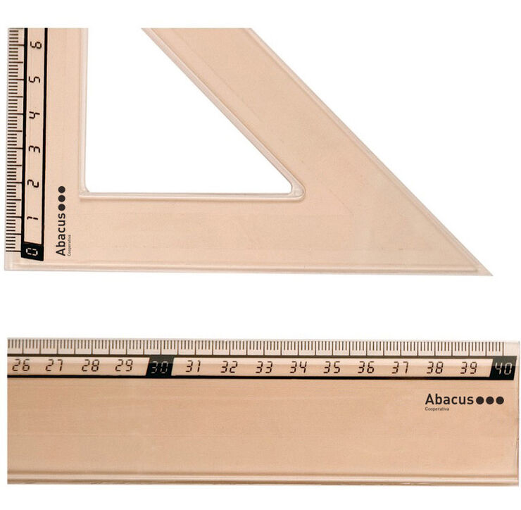 Cartabón Técnic Abacus 25 cm