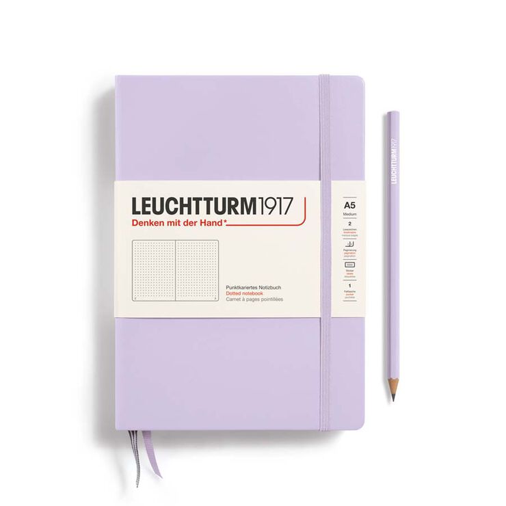 Llibreta Leuchtturm A5 tapa dura dots lila