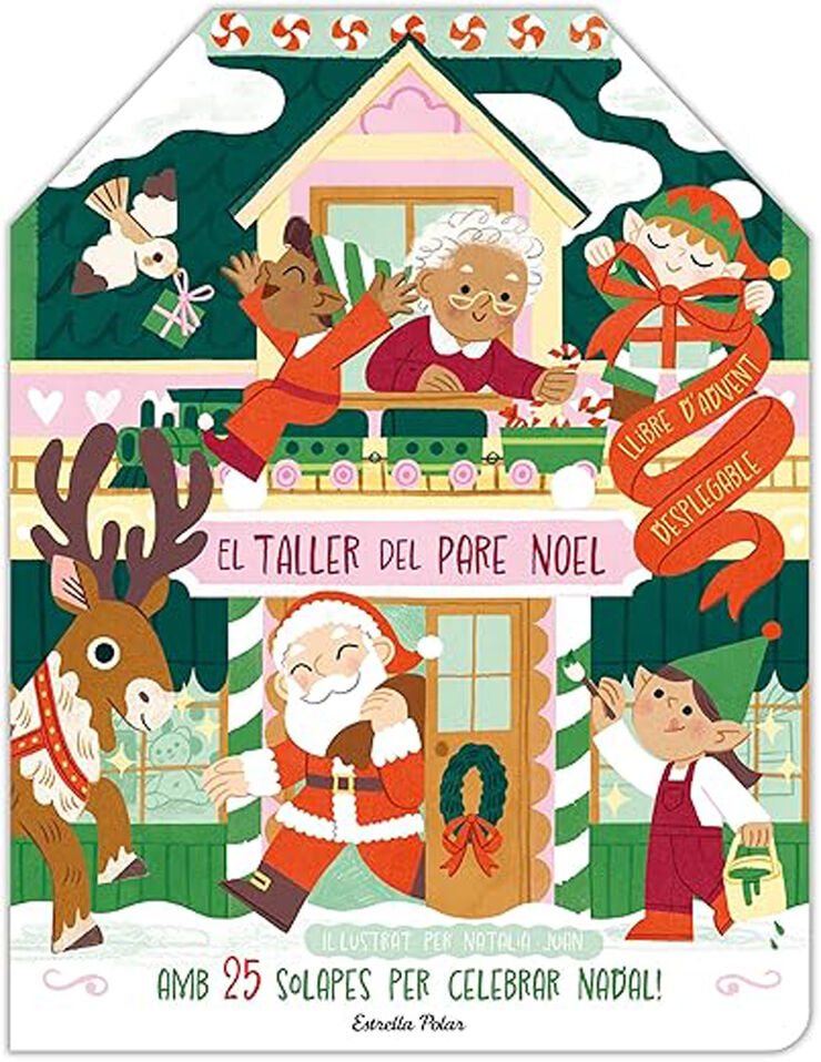 El taller del Pare Noel. Llibre d'Advent desplegable