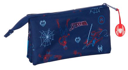 Estuche triple Spiderman Neon