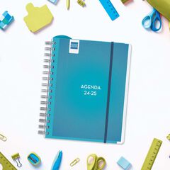 Agenda Finocam Magistral personalizable 1/4 Sv cas 24-25 azul