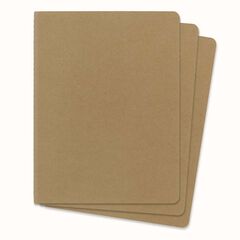 Pack 3 Libretas Moleskine XL kraft liso