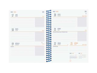 Agenda escolar Finocam Diva 1/8 setm/vista cas 24-25 negre