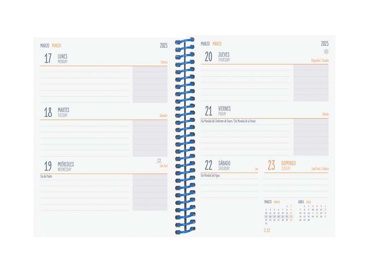 Agenda escolar Finocam Diva 1/8 sem/vista cas 24-25 negro