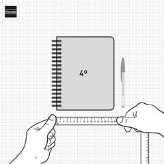 Agenda Finocam Magistral personalitzable 1/4 Sv cas 24-25 blau