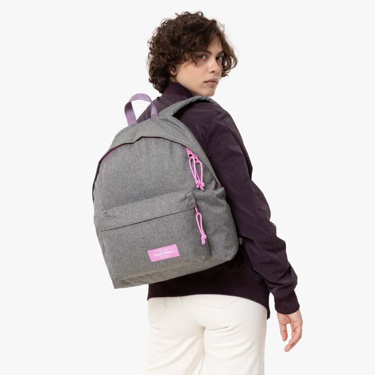 Mochila PC Eastpak out Office grey/pink