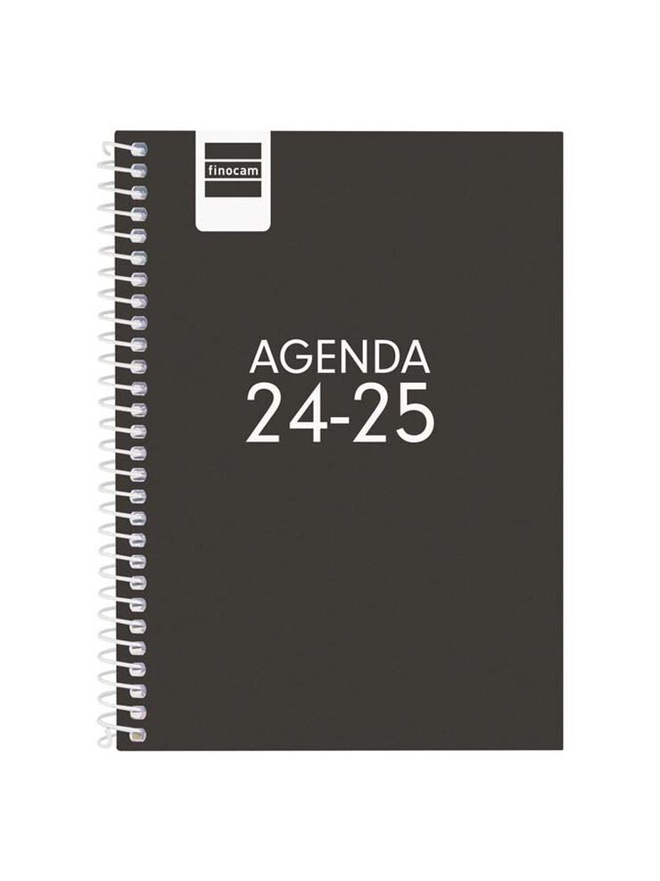 Agenda escolar Finocam Cool 1/8 setm/vista cas 24-25 negre