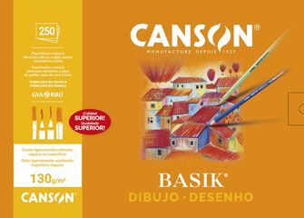 Papel Dibujo Canson Basik A3+ 130g recuadro 250 hojas