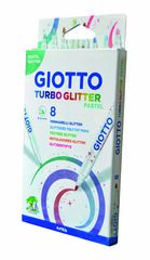 Rotuladores Giotto Turbo Glitter pastel 8 colores