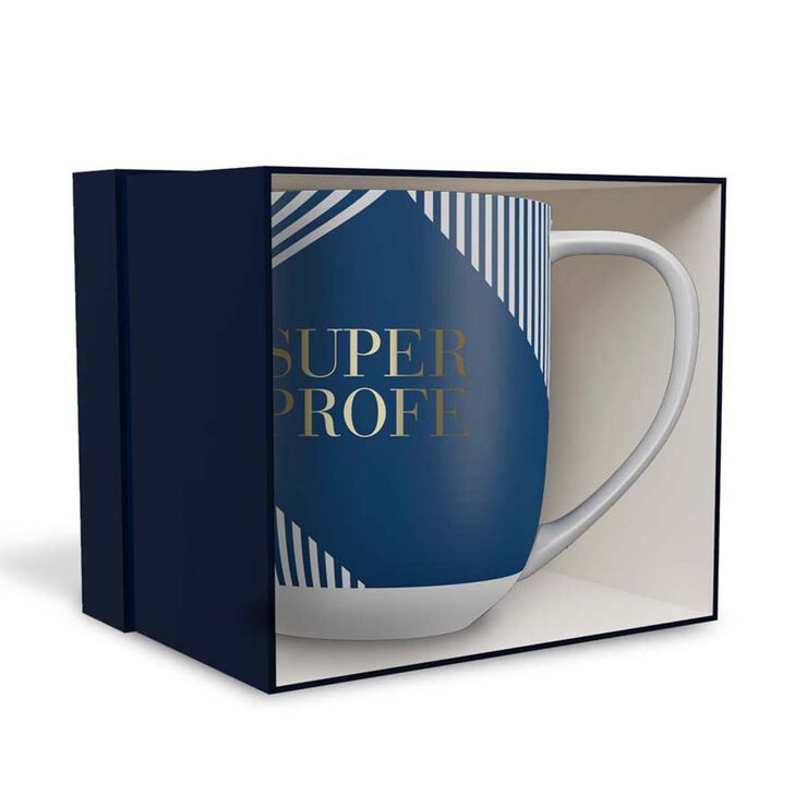 Taza Draeger Super Profe Azul