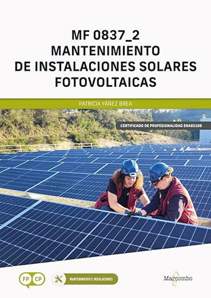 MF 0837_2 Mantenimiento de instalaciones solares fotovoltaicas