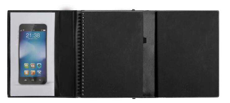 Agenda 17m All in one A5 sem/vista mult 24-25 negro