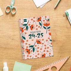 Agenda escolar Finocam Cool 1/4 setm/vista cas 24-25 Floral