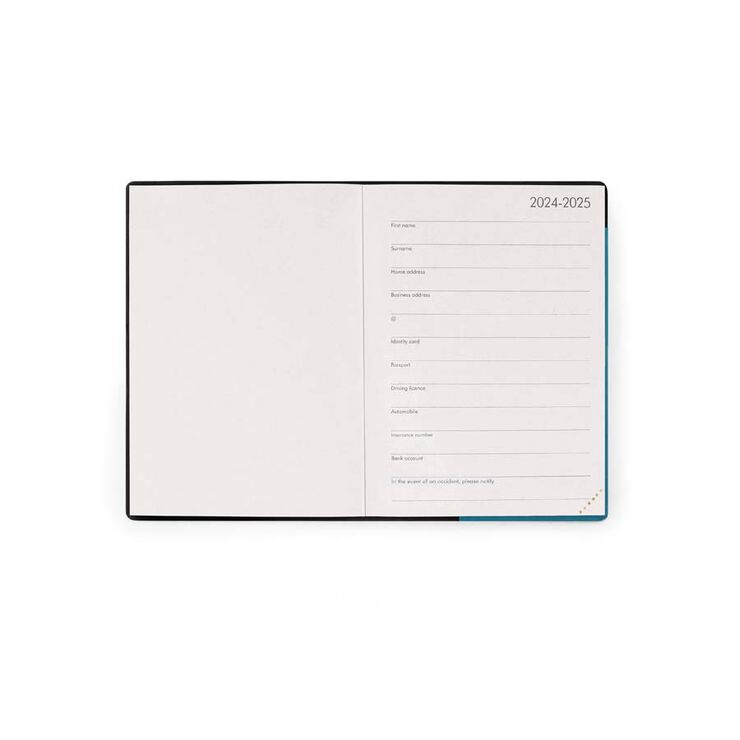 Agenda Legami 18 meses small sem/vista mult 24-25 Teal Blue