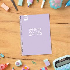 Agenda escolar Finocam Cool 1/4 setm/vista cas 24-25 Lila