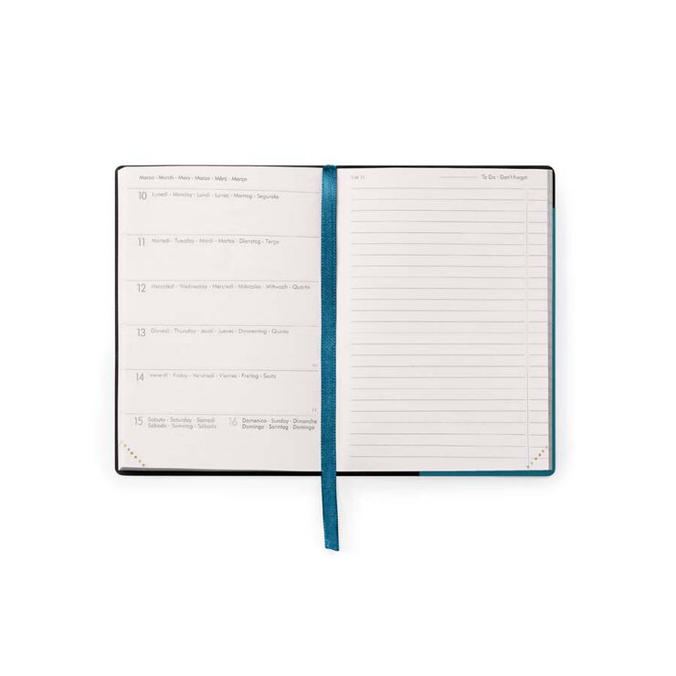 Agenda Legami 18 mesos small setm/vista mult 24-25 Teal Blue