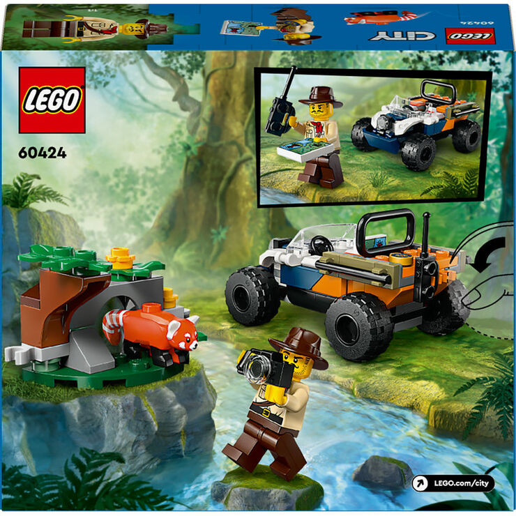 LEGO® City Exploradores de la Jungla: Todoterreno y Misión del Panda Rojo 60424