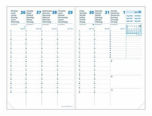 Agenda 16m Everest A6 setm/vista mult 24-25 blau