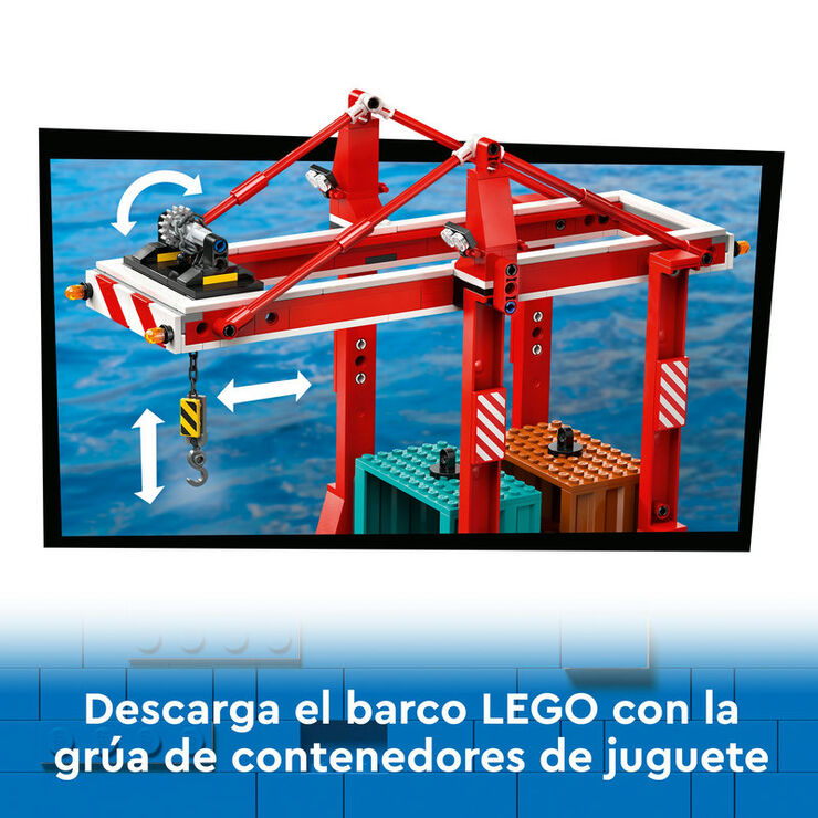 LEGO® City Puerto Marítimo con Buque de Mercancías 60422