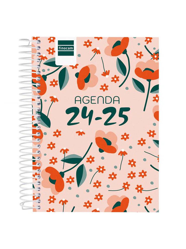 Agenda escolar Finocam Cool 1/8 dia/pàg cat 24-25 Floral