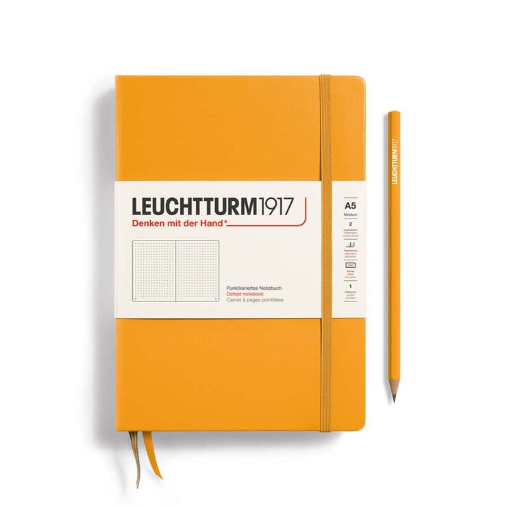 Libreta Leuchtturm A5 tapa dura dots rising sun