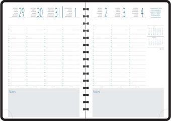 Agenda 17m All in one A5 sem/vista mult 24-25 azul