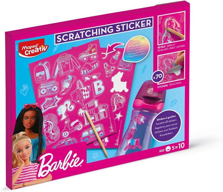 Scratch Stickers Maped Barbie