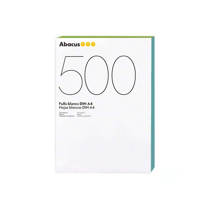 Paper blanc Abacus A4 80g 500 fulls