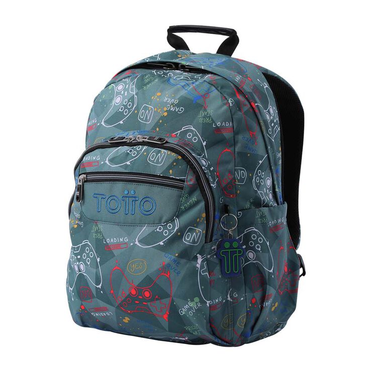 Mochila Totto Acuareles Gaming gris