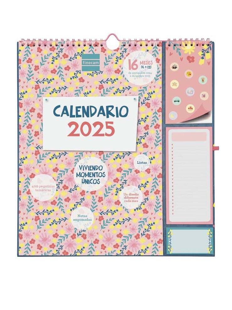 Calendario pared 16 meses Finocam Plus cas 24-25 Vitae