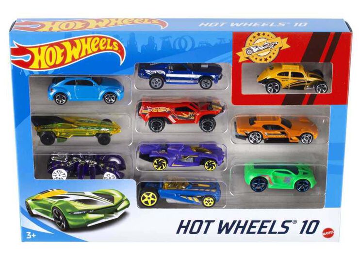 Hot Wheels 10 Vehicles Assortit