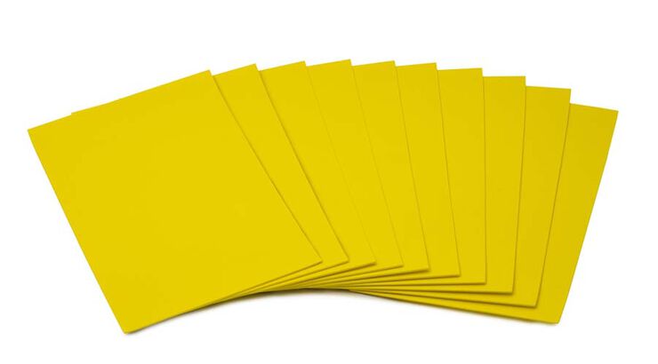 Planxa Eva Faibo 30x20x0,2cm groc 10u