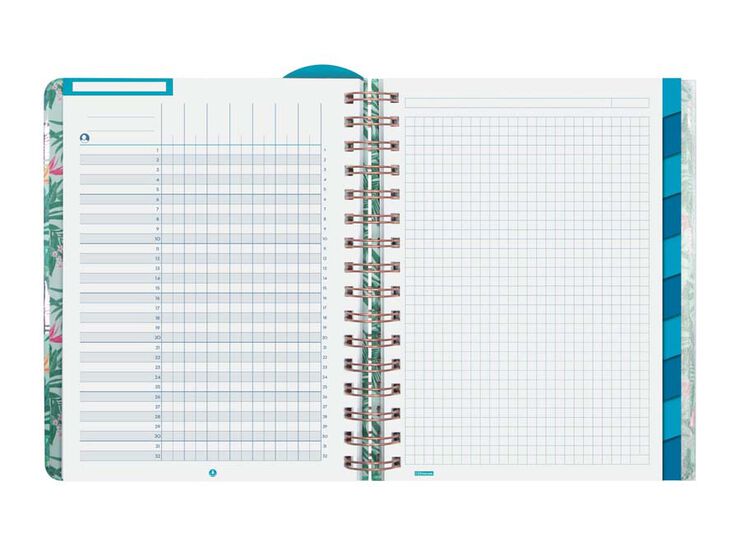 Agenda Finocam Magistral Design 1/4 setm/vista cas 24-25 Tropic